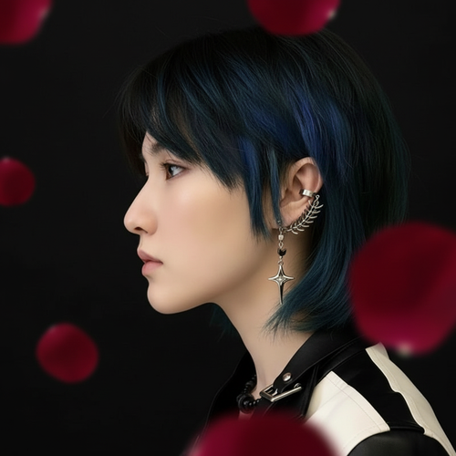 欧美女性银色星形耳环暗调展示