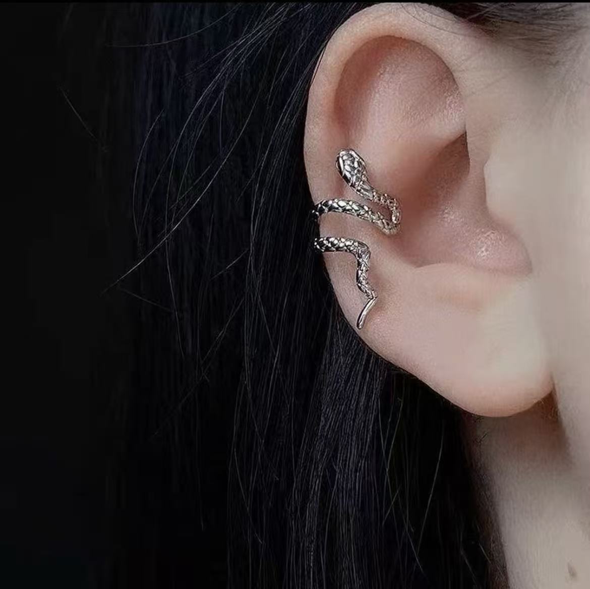 Snake Ear Cuff — Stainless Steel Wrap Earring