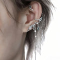 Dragon Wing Tassel Ear Cuff | Gothic Dark Fantasy Earring