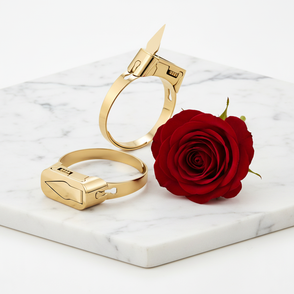 Guardian Ring — Minimalist Marble