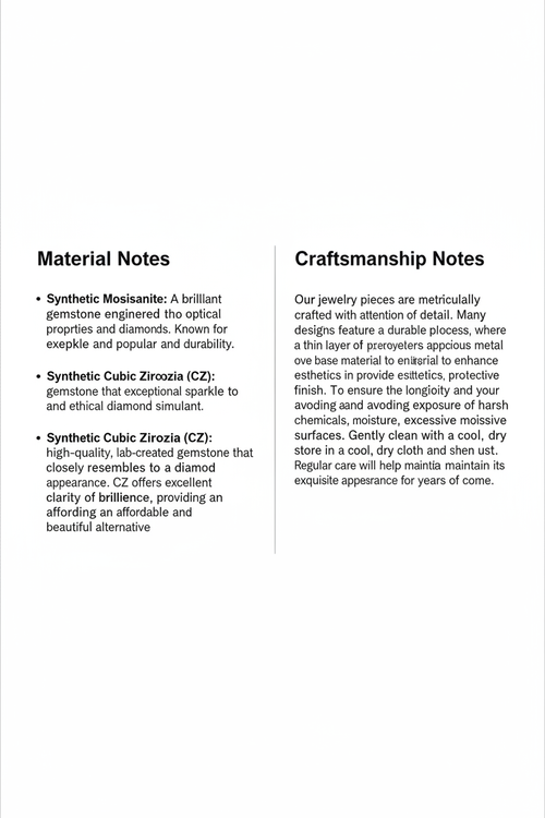 Material and Craftsmanship Notes