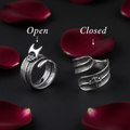 羽毛戒指Open+Closed对比图