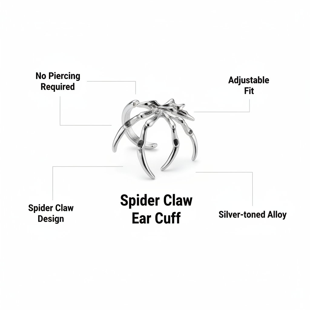 Spider Ear Cuff - Product Info
